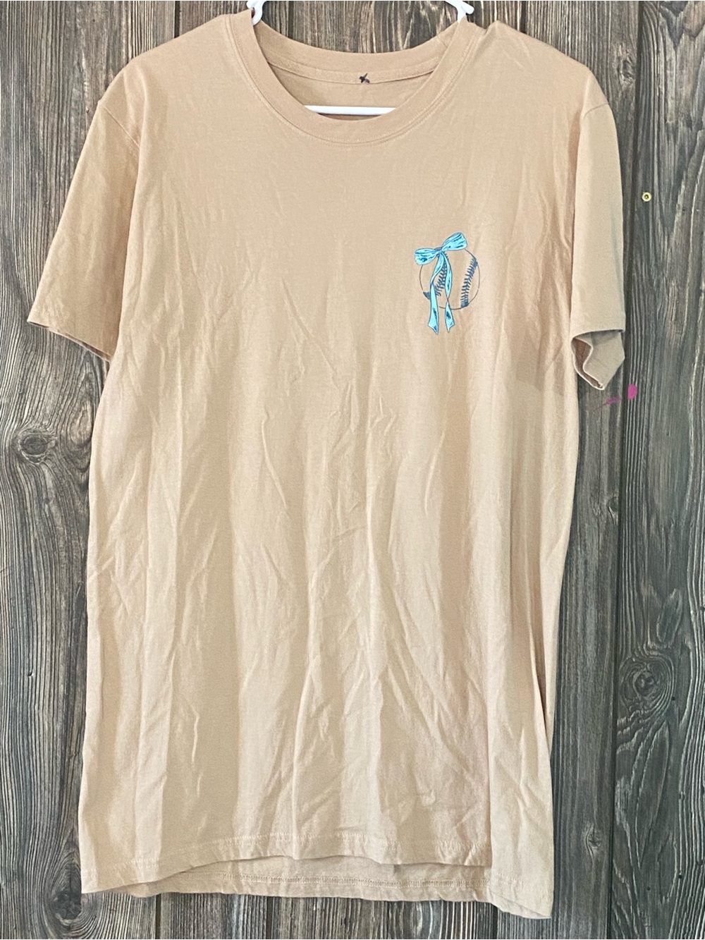 Simply Southern Tee Blue Bow/Baseball